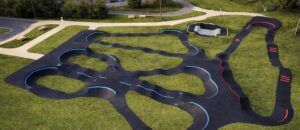 Vue d'ensemble du rider park de Lourdes